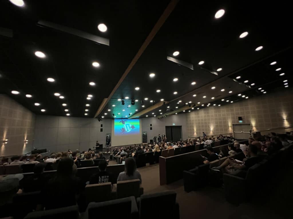 Full auditorium during WordCamp Netherlands opening remarks