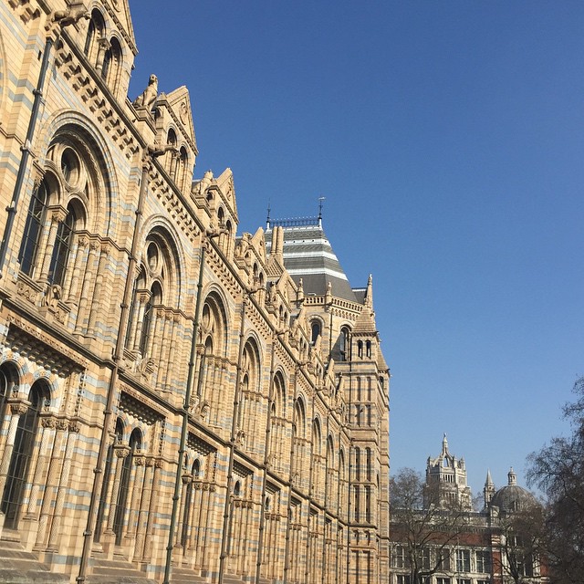 Front of the Natural History Museum in London