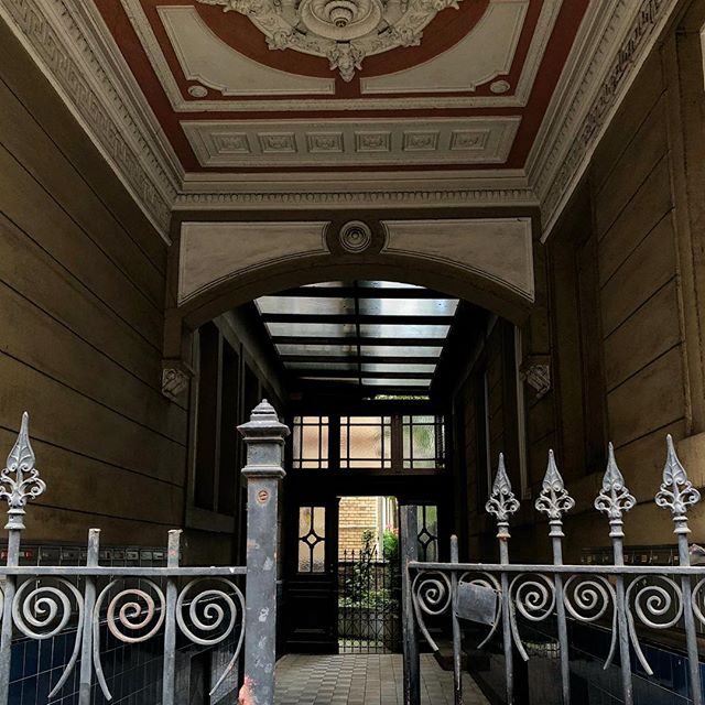 Old entryway to a residential building